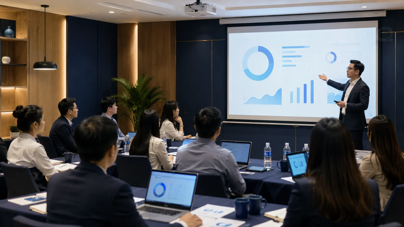 Lớp đào tạo nghiệp vụ tại hội trường
