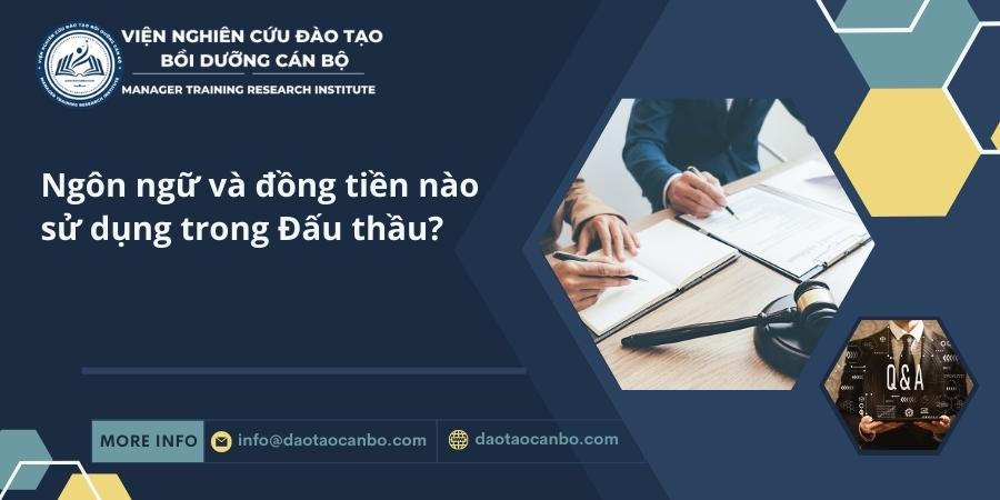 Ngôn ngữ và đồng tiền nào sử dụng trong Đấu thầu ngon ngu va dong tien su dung trong dau thau