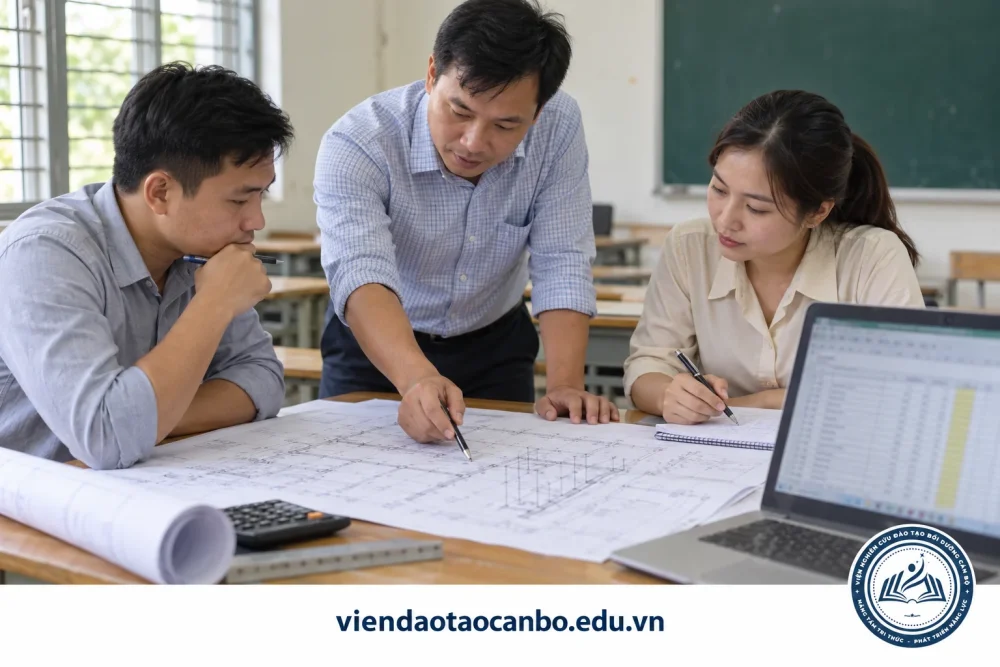 Học viên thực hành lập dự toán công trình