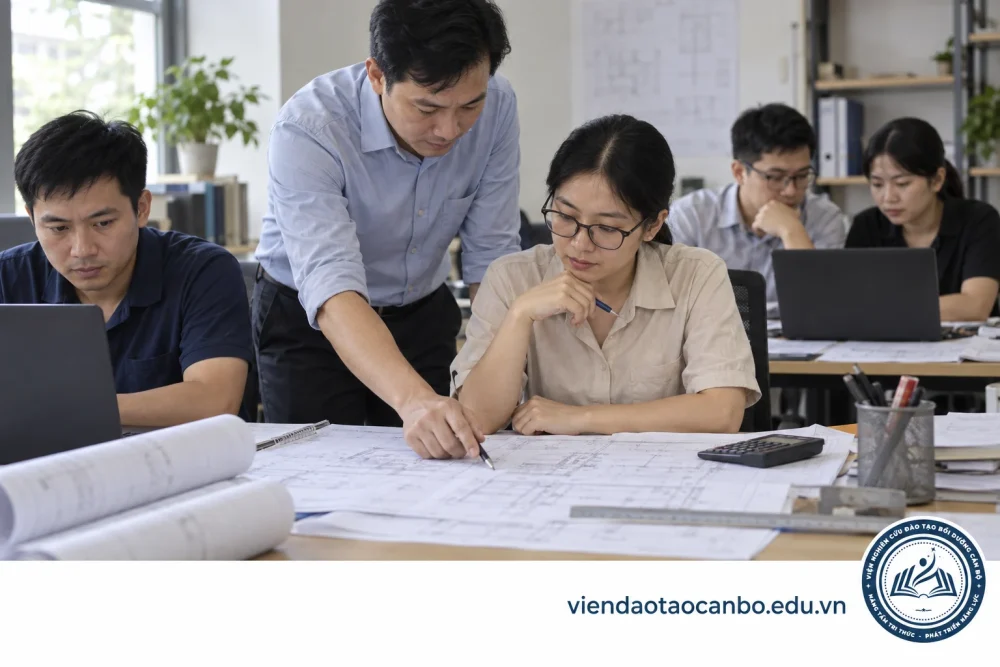 Đội ngũ doanh nghiệp thực hành lập dự toán