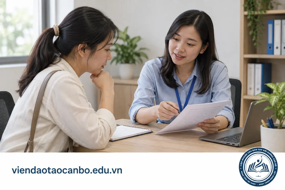 Trao đổi thông tin học phí và thủ tục khóa học