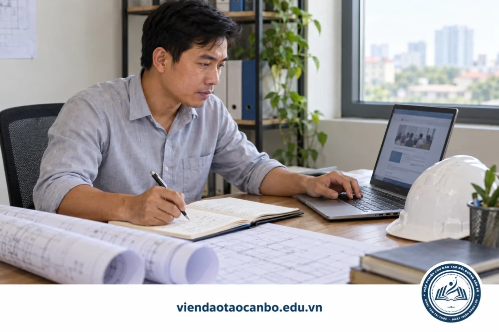 Người làm xây dựng cân nhắc khóa học theo nhiệm vụ công việc