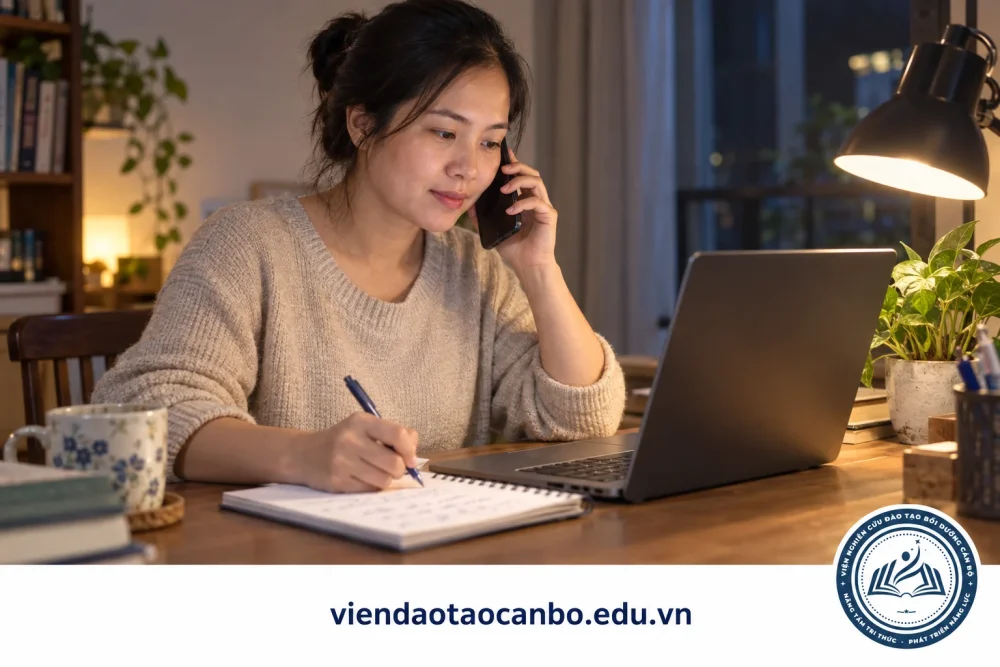Học viên chuẩn bị câu hỏi trước khi đăng ký khóa học online