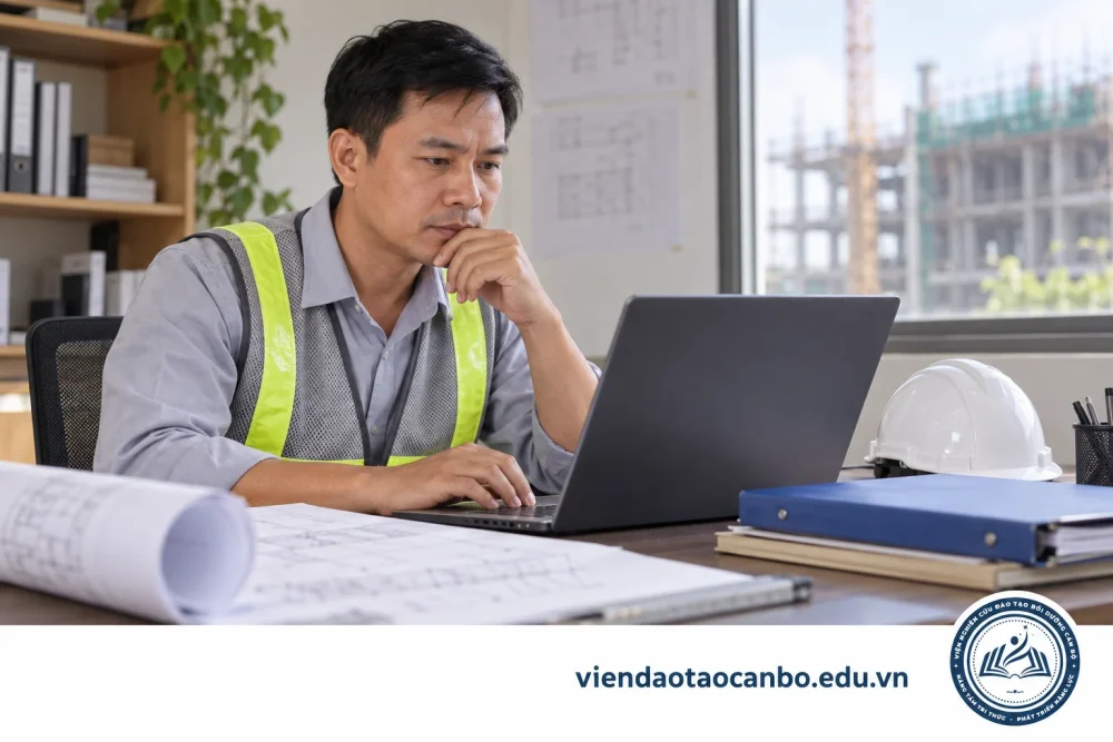 Người làm xây dựng tìm hiểu thông tin về hồ sơ hành nghề