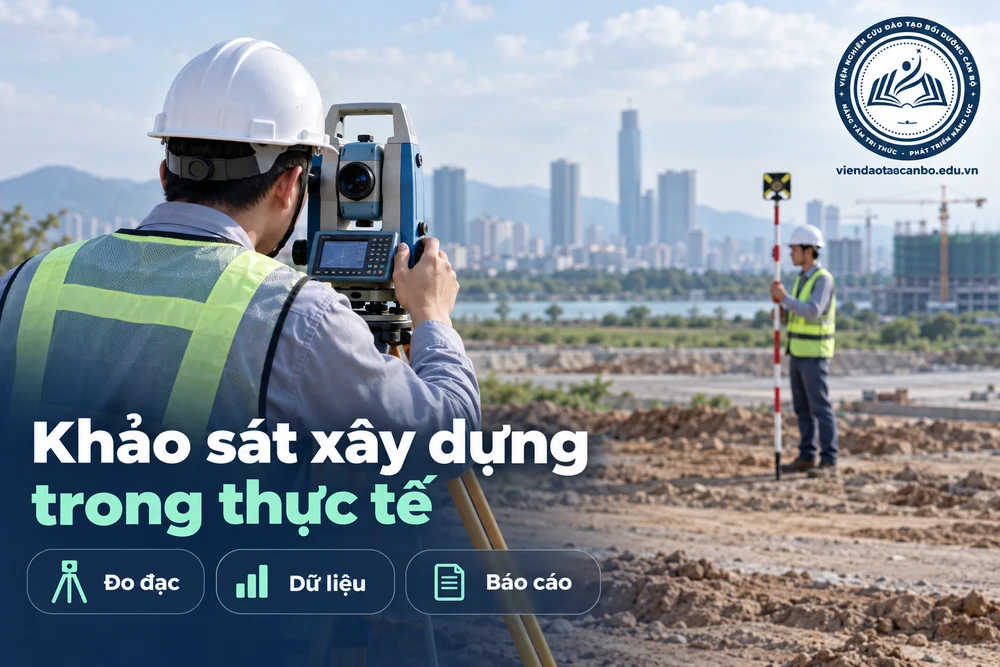 Khảo sát xây dựng trong thực tế: đo đạc, dữ liệu, báo cáo