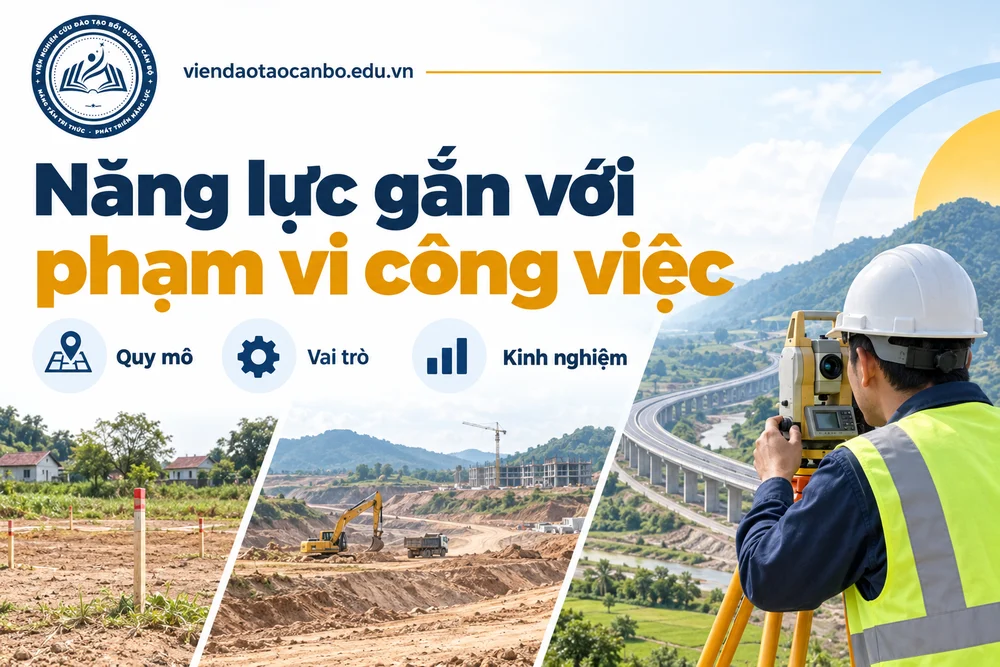 Năng lực gắn với phạm vi công việc: quy mô, vai trò, kinh nghiệm