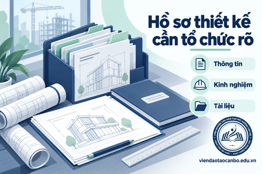 Hồ sơ thiết kế cần tổ chức rõ: thông tin, kinh nghiệm, tài liệu