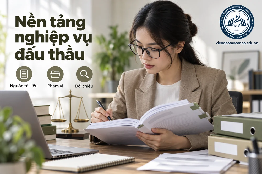 Nền tảng nghiệp vụ đấu thầu: nguồn tài liệu, phạm vi, đối chiếu
