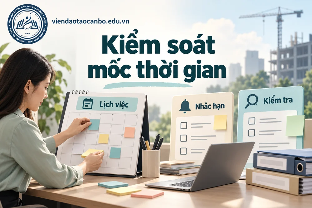 Kiểm soát mốc thời gian: lịch việc, nhắc hạn, kiểm tra