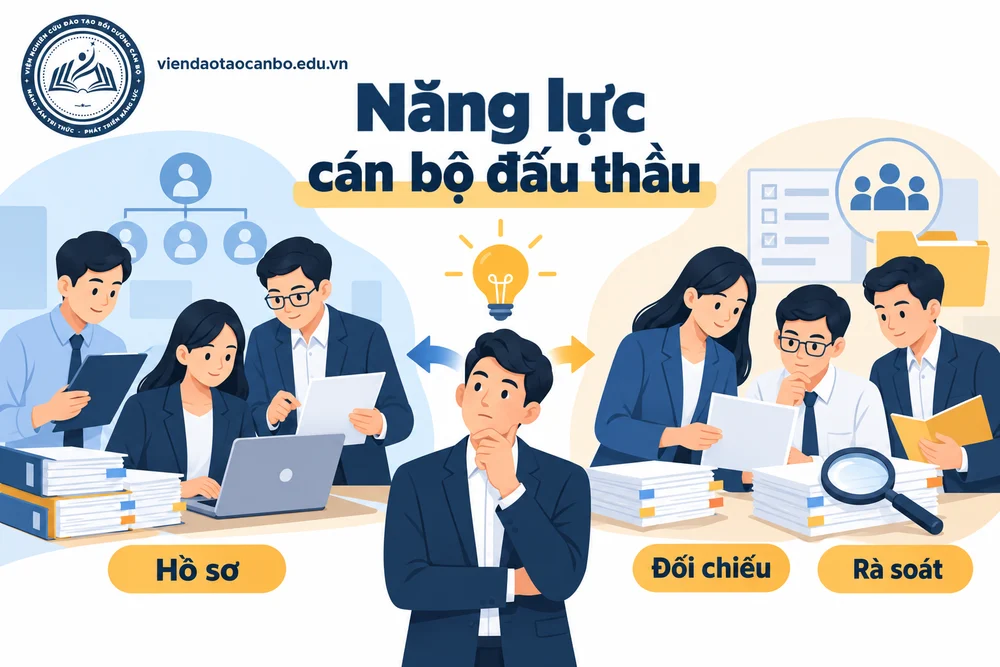Năng lực cán bộ đấu thầu trong năng lực cần có của cán bộ phụ trách đấu thầu trong đơn vị
