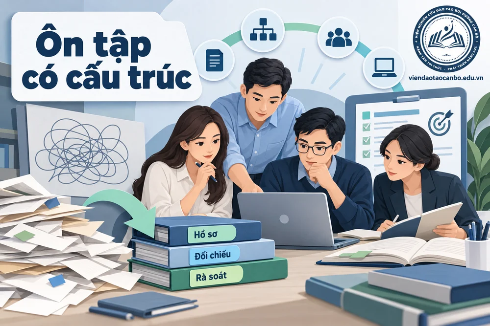 Ôn tập có cấu trúc trong cấu trúc ôn tập chứng chỉ nghiệp vụ chuyên môn về đấu thầu