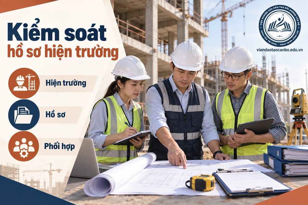 Kiểm soát hồ sơ hiện trường trong hồ sơ hiện trường chỉ huy trưởng cần kiểm soát trong thi công