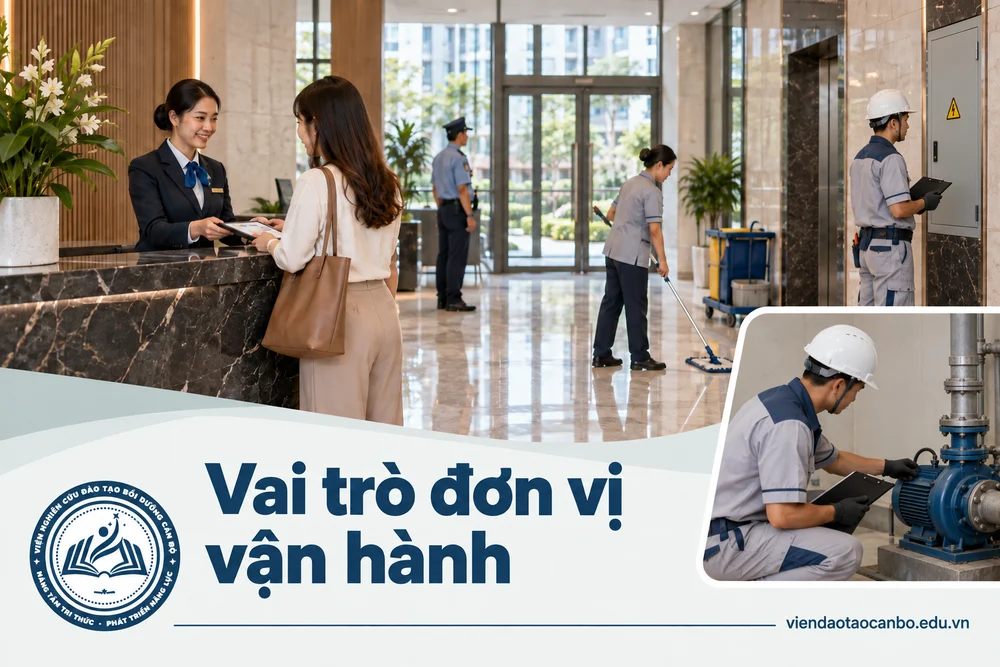 Vai trò đơn vị vận hành trong vai trò của đơn vị quản lý vận hành trong tòa nhà chung cư