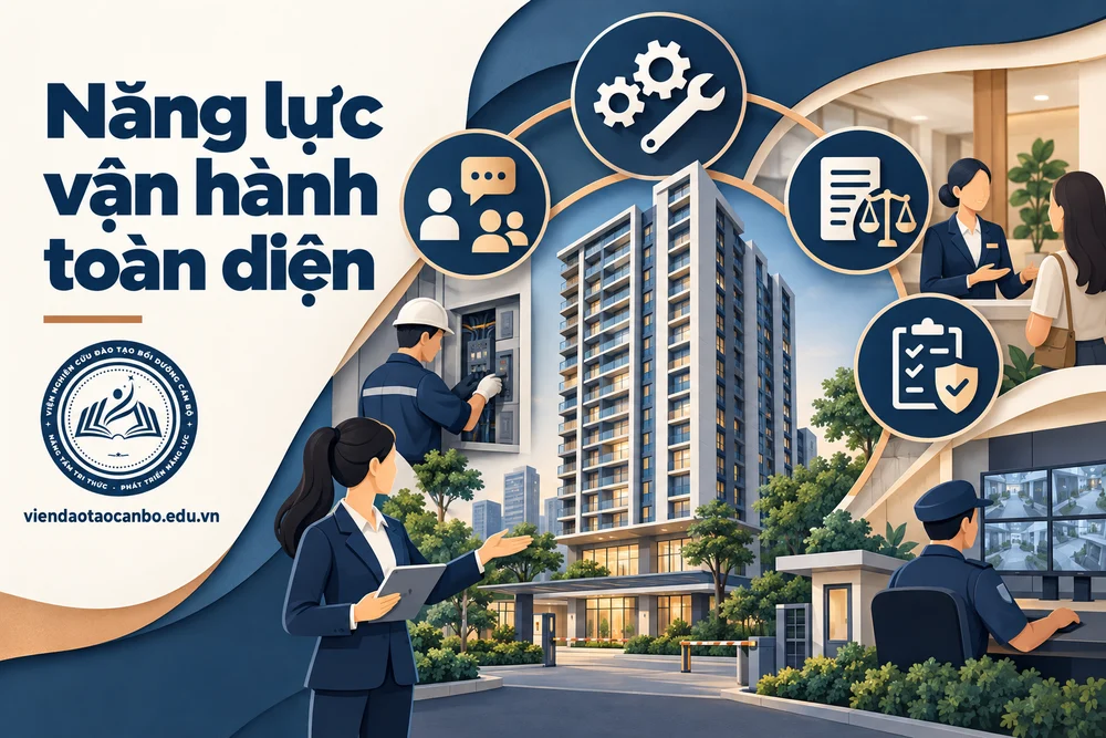 Năng lực vận hành toàn diện trong năng lực cần có của nhân sự quản lý vận hành tòa nhà