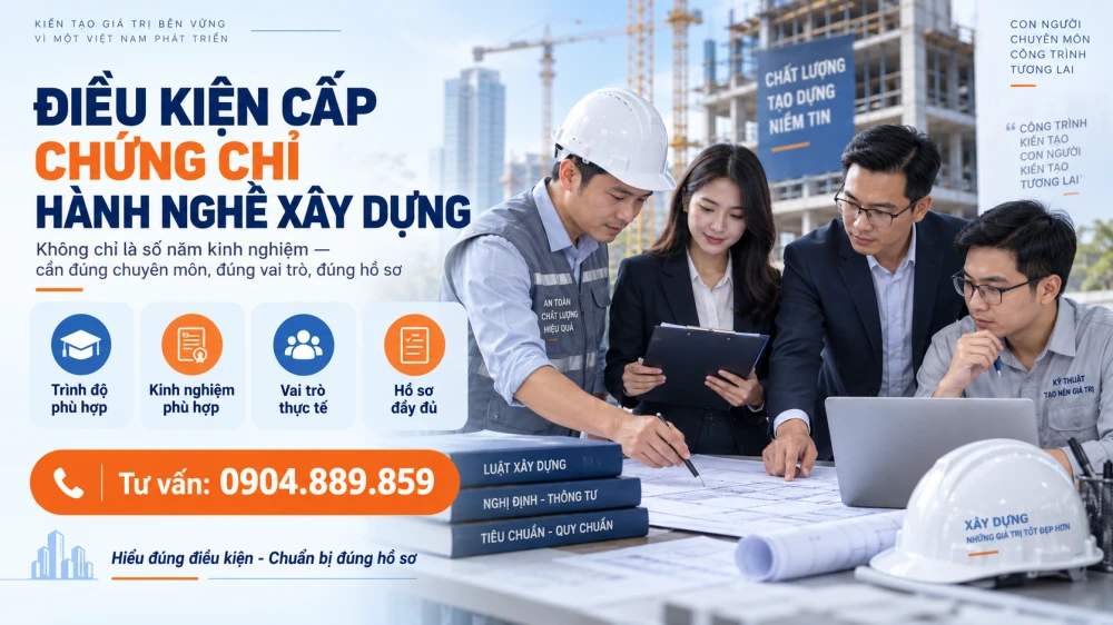Điều kiện cấp chứng chỉ hành nghề xây dựng Điều kiện cấp chứng chỉ hành nghề xây dựng