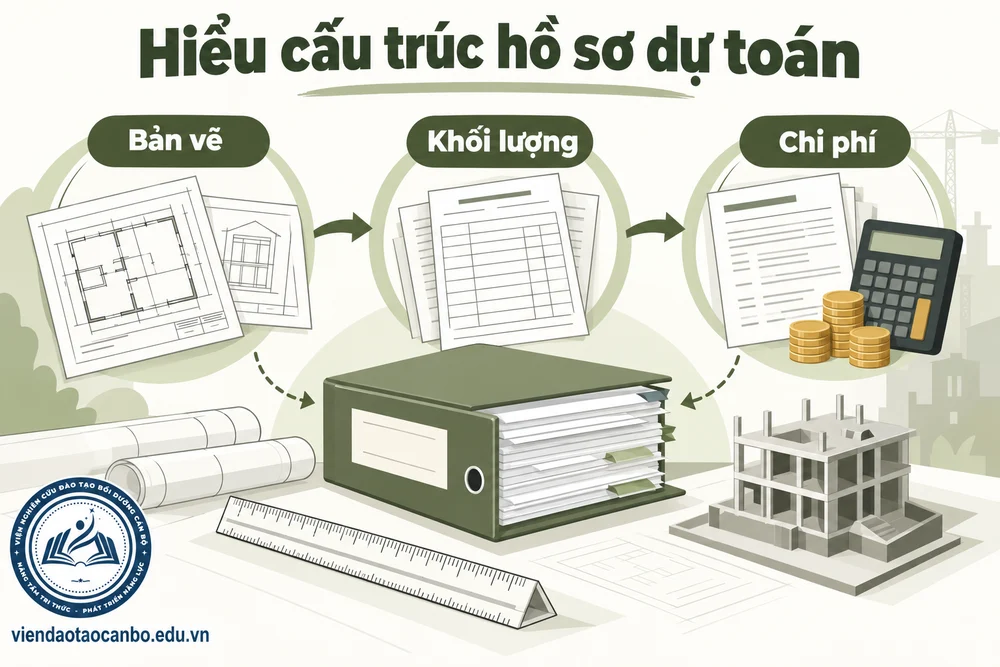 Hiểu cấu trúc hồ sơ dự toán trong cấu trúc một bộ hồ sơ dự toán xây dựng cần nắm vững