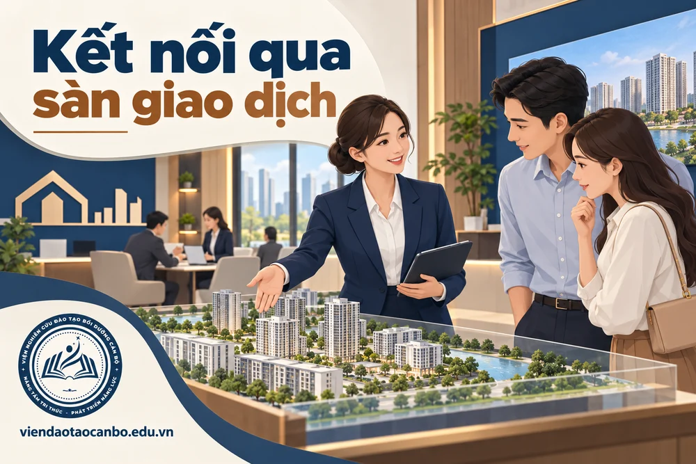 Kết nối qua sàn giao dịch trong vai trò của sàn giao dịch bất động sản trong thị trường mới