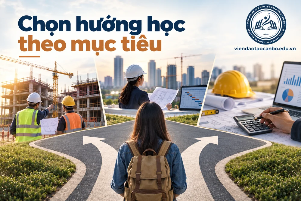 Chọn hướng học theo mục tiêu trong người mới nên bắt đầu với khóa học xây dựng nào