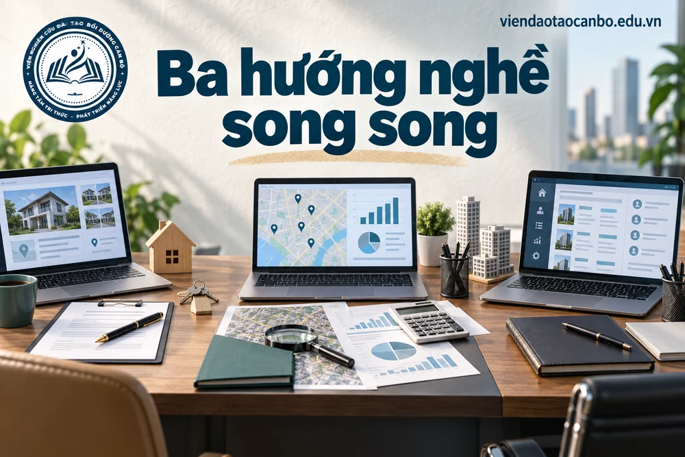 Ba hướng nghề song song trong môi giới, định giá hay quản lý sàn bất động sản nên học trước