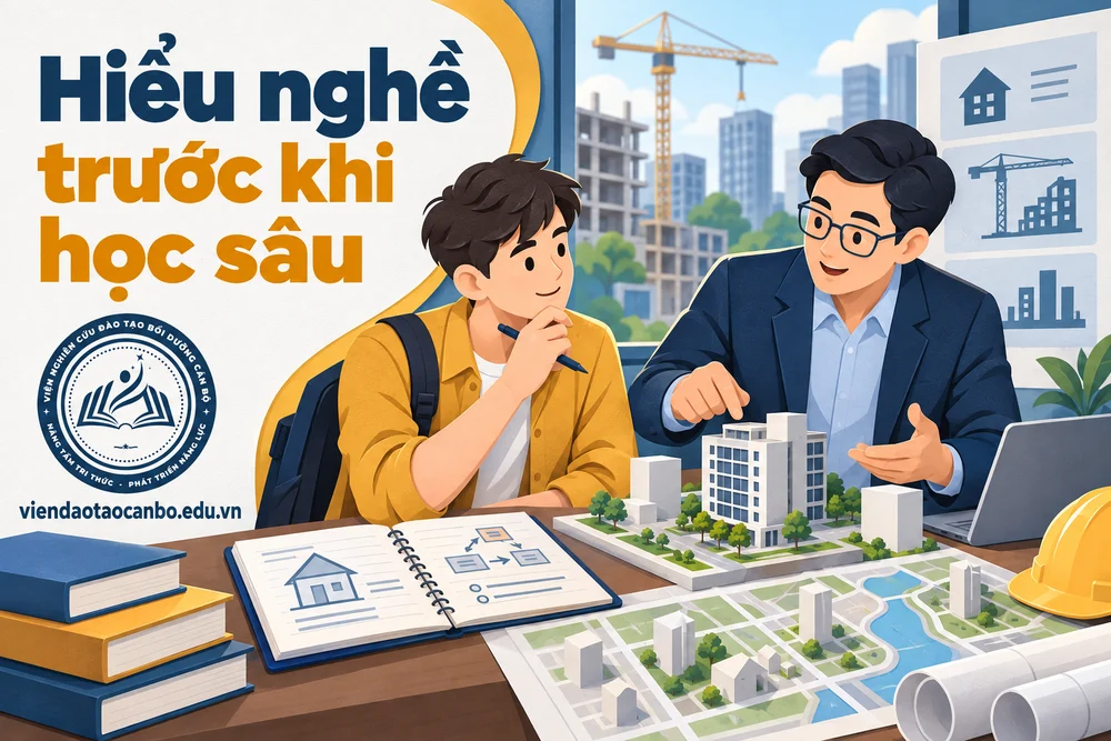 Hiểu nghề trước khi học sâu trong người trái ngành muốn học nghề xây dựng hoặc bất động sản nên bắt đầu từ đâu