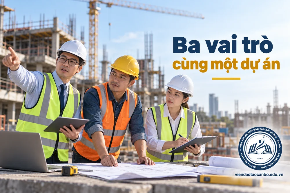 Ba vai trò cùng một dự án trong quản lý dự án, chỉ huy trưởng và tư vấn giám sát khác nhau ở điểm nào