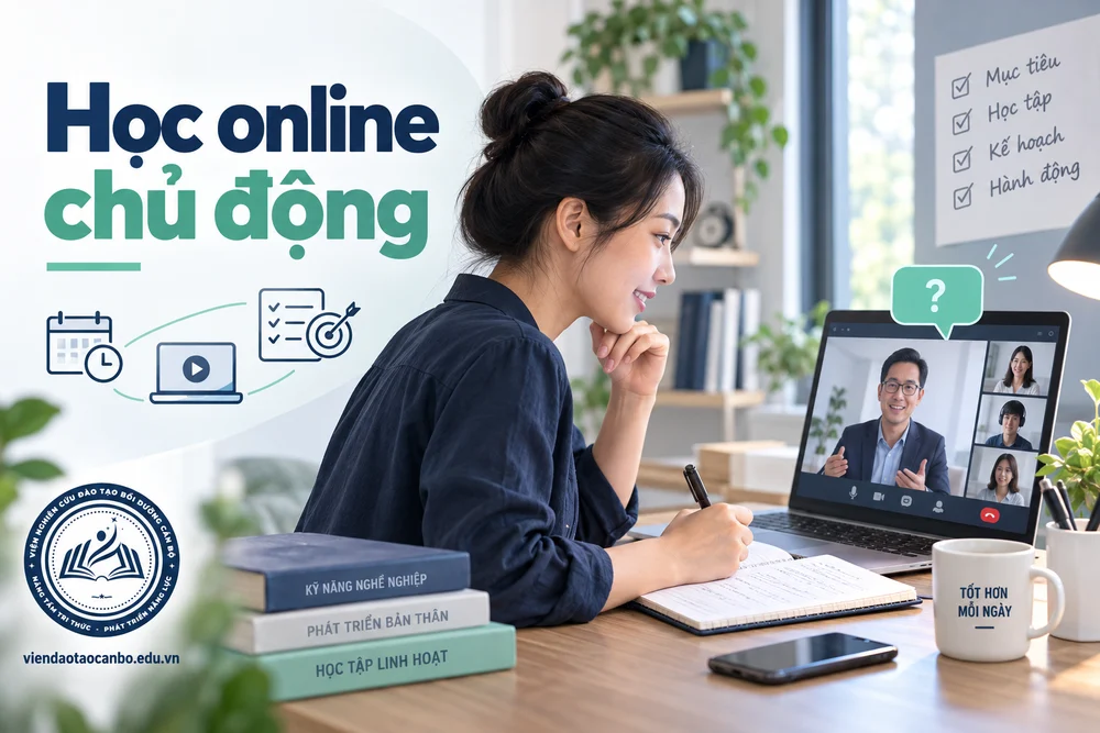 Học online chủ động trong người bận đi làm học khóa nghiệp vụ online thế nào cho hiệu quả