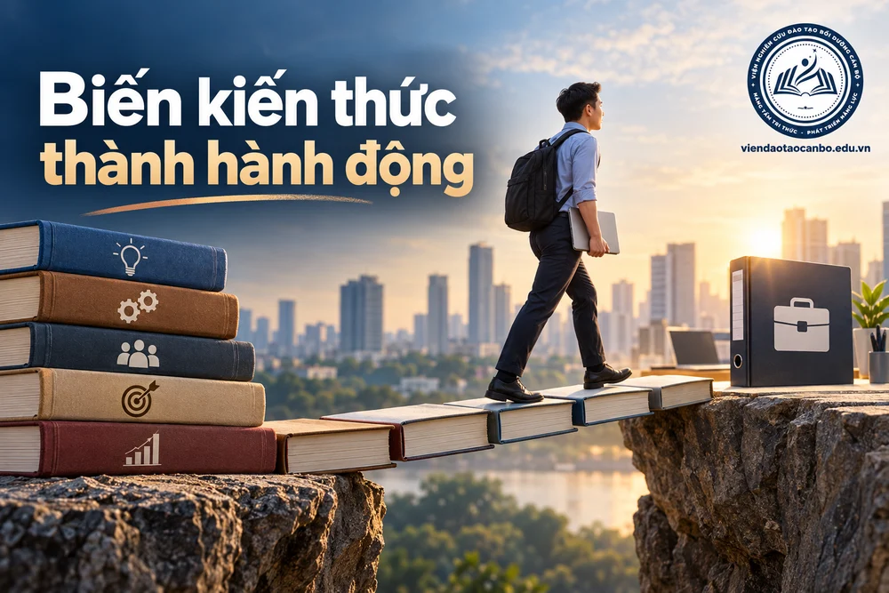 Biến kiến thức thành hành động trong học xong khóa nghiệp vụ cần làm gì để áp dụng vào công việc