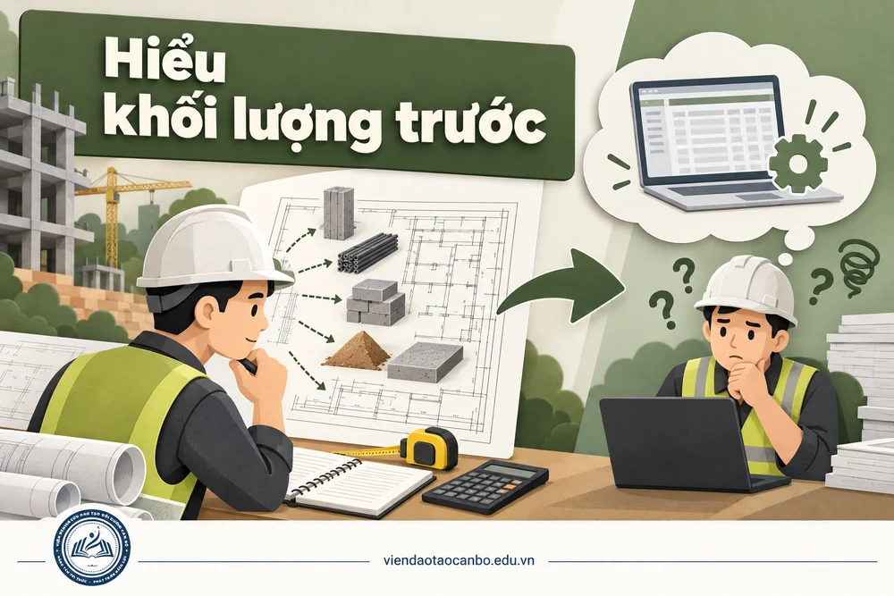 Hiểu khối lượng trước trong người mới học dự toán thường vướng ở đâu khi bắt đầu