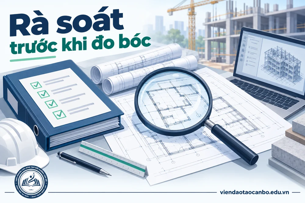 Rà soát trước khi đo bóc trong các nội dung cần rà soát khi đo bóc khối lượng trước khi lập dự toán
