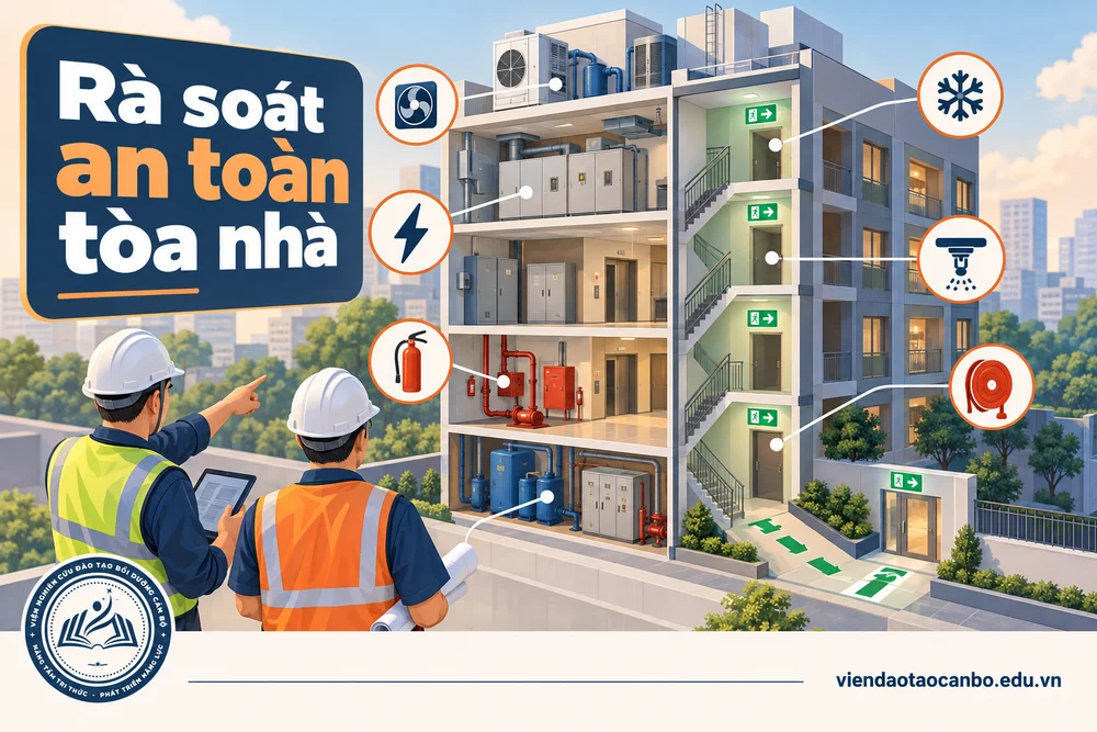 Rà soát an toàn tòa nhà trong các nội dung cần kiểm tra về an toàn kỹ thuật và PCCC trong vận hành tòa nhà
