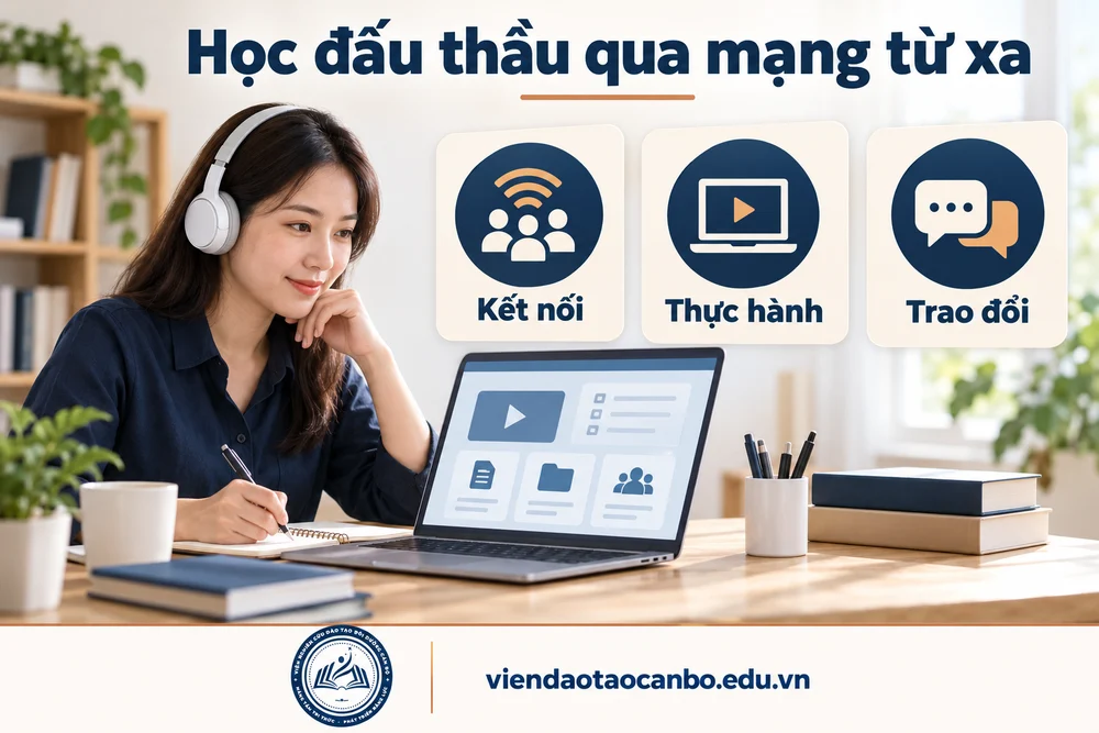 Học đấu thầu qua mạng từ xa