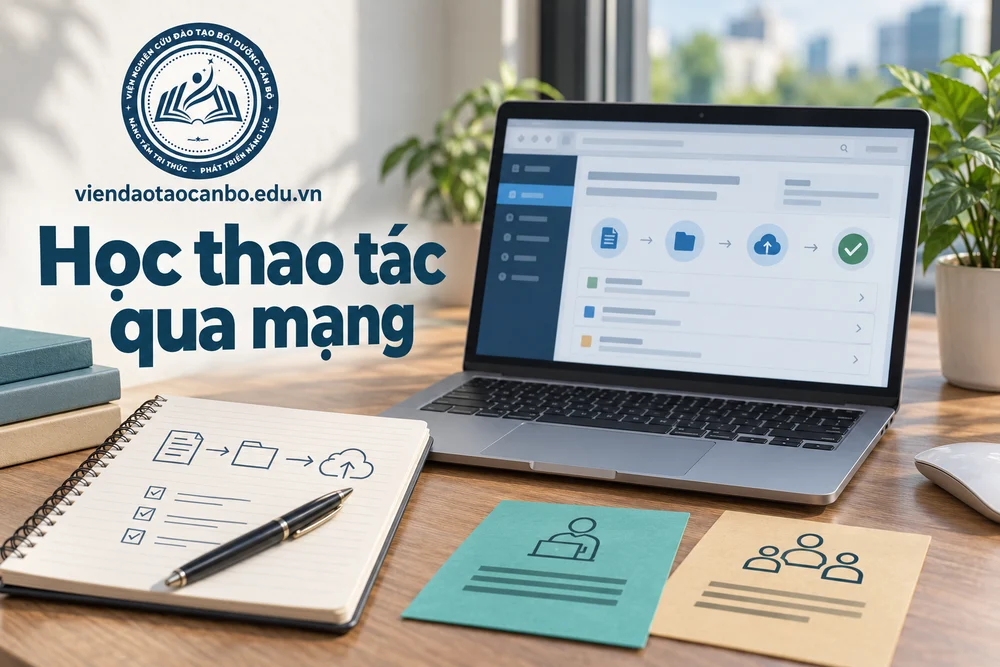 Học thao tác qua mạng — minh họa nội dung bài Đào tạo sử dụng Hệ thống mạng đấu thầu quốc gia tại Bắc Ninh