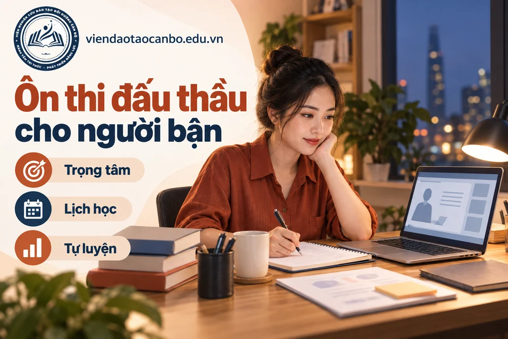 Ôn thi đấu thầu cho người bận