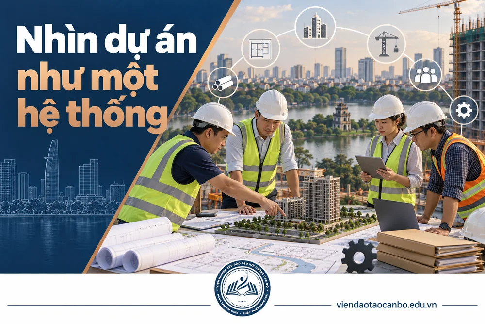 Nhìn dự án như một hệ thống trong bài Khóa học quản lý dự án xây dựng tại Hà Nội cho người cần nắm quy trình dự án