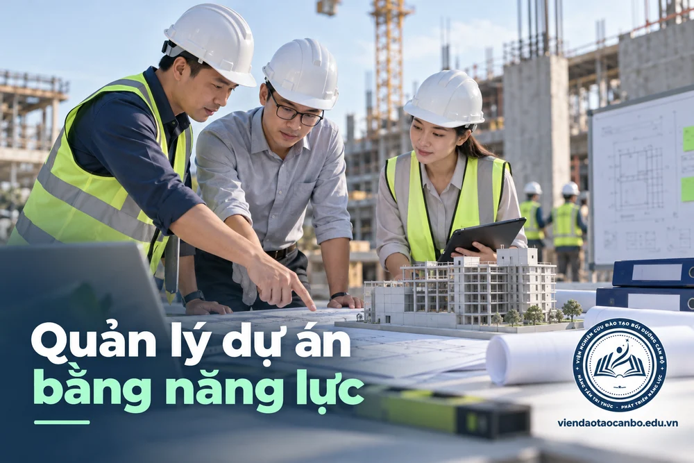 Quản lý dự án bằng năng lực — minh họa nội dung bài Đào tạo quản lý dự án xây dựng tại Đà Nẵng cho học viên miền Trung