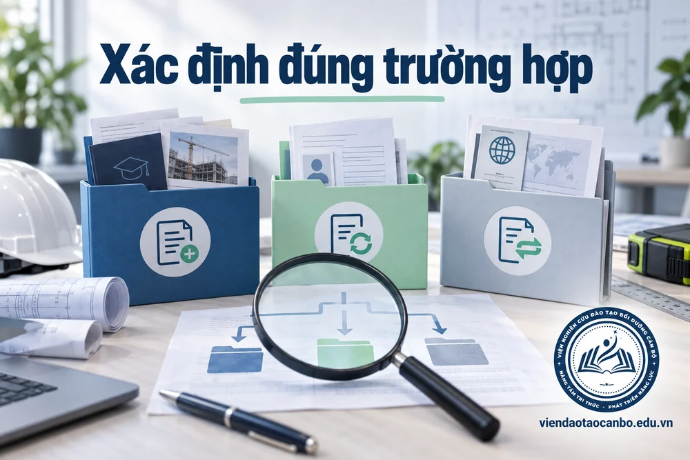 Xác định đúng trường hợp — minh họa nội dung bài Cấp mới, cấp lại, cấp chuyển đổi chứng chỉ hành nghề xây dựng: Phân biệt thế nào cho đúng?