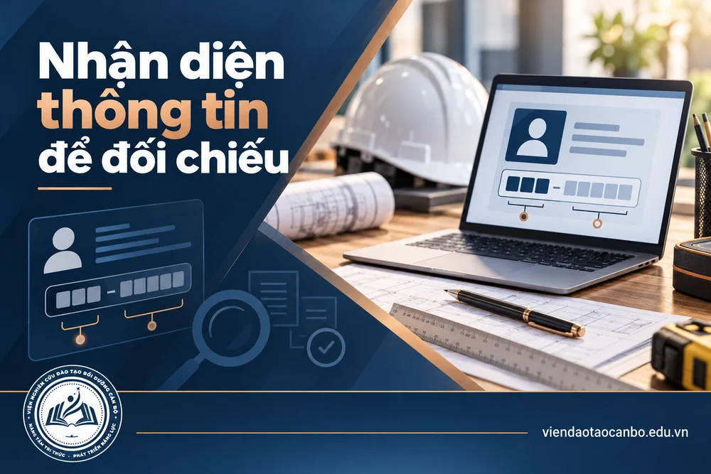 Nhận diện thông tin để đối chiếu — minh họa nội dung bài Mã số chứng chỉ hành nghề xây dựng là gì? Quy định mới theo Nghị định 212/2026/NĐ-CP