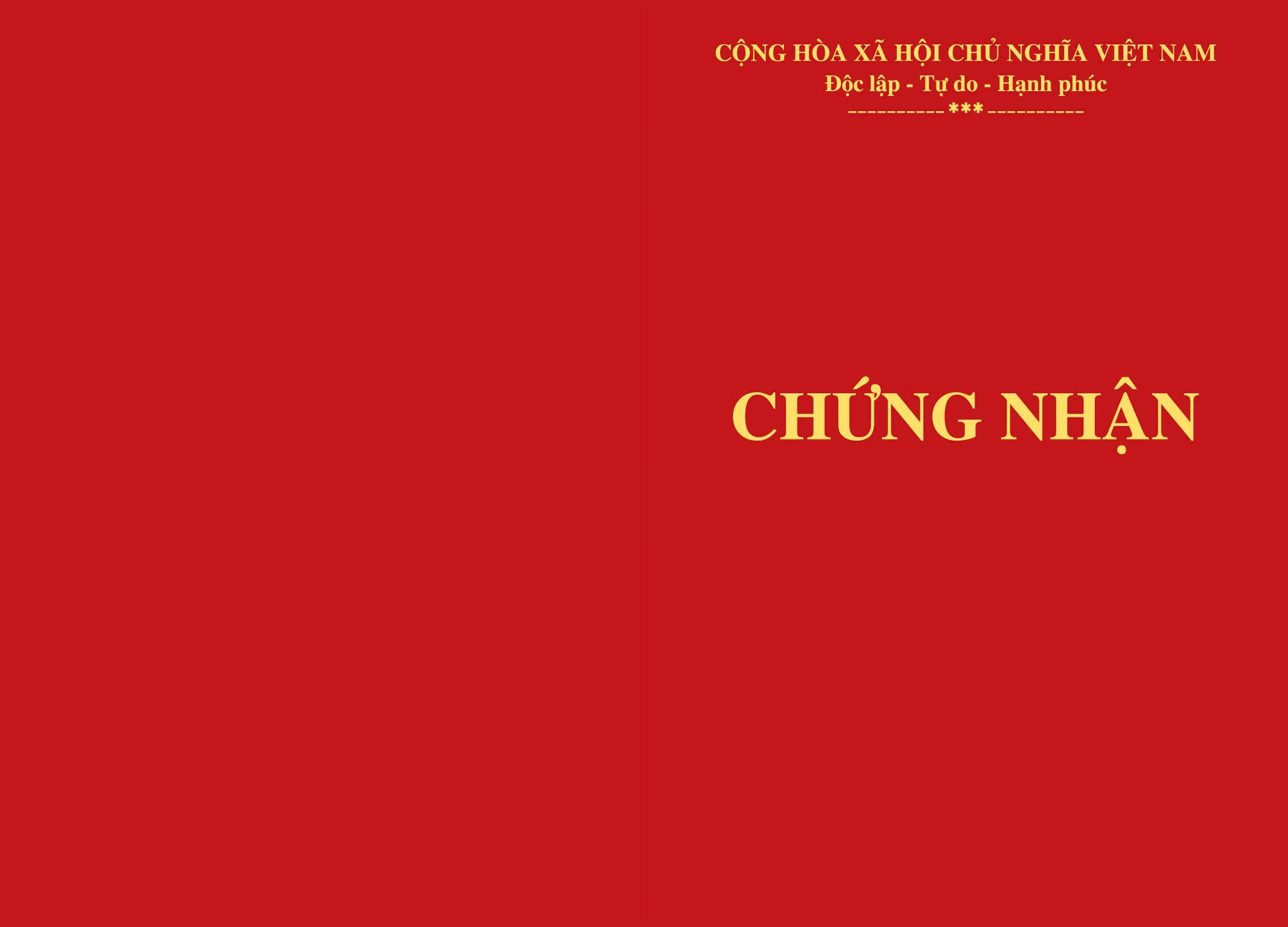 Mẫu bìa chứng nhận hoàn thành khóa học