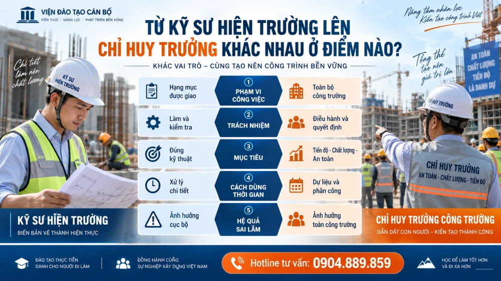 Từ kỹ sư hiện trường lên chỉ huy trưởng Từ kỹ sư hiện trường lên chỉ huy trưởng