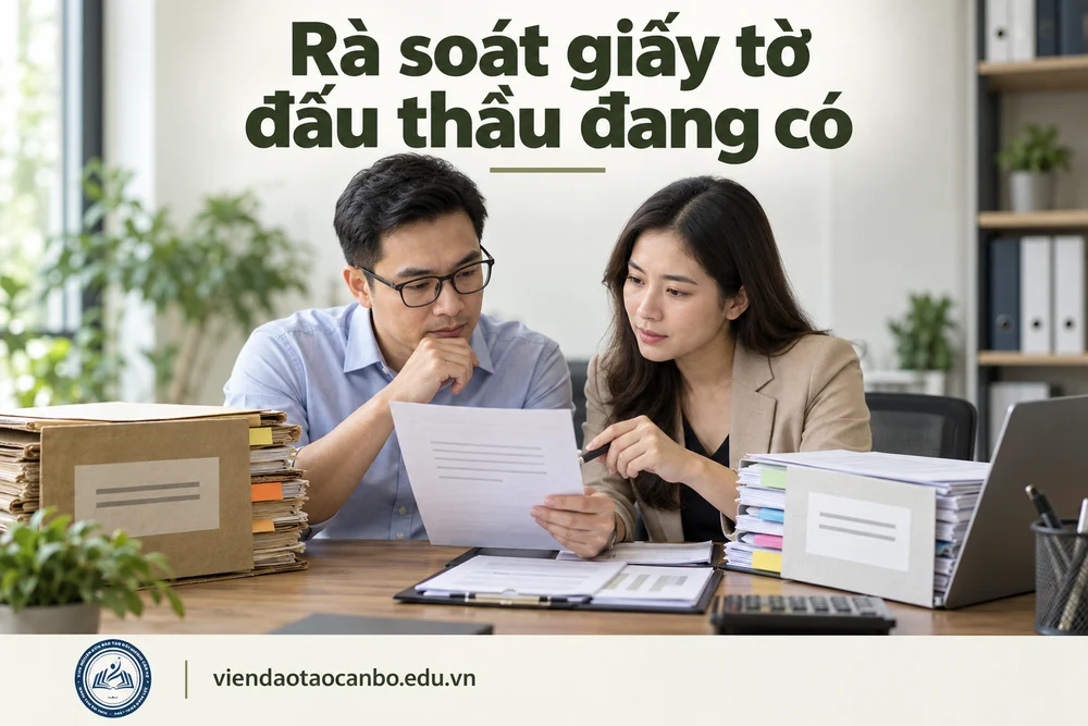 Rà soát giấy tờ đấu thầu đang có