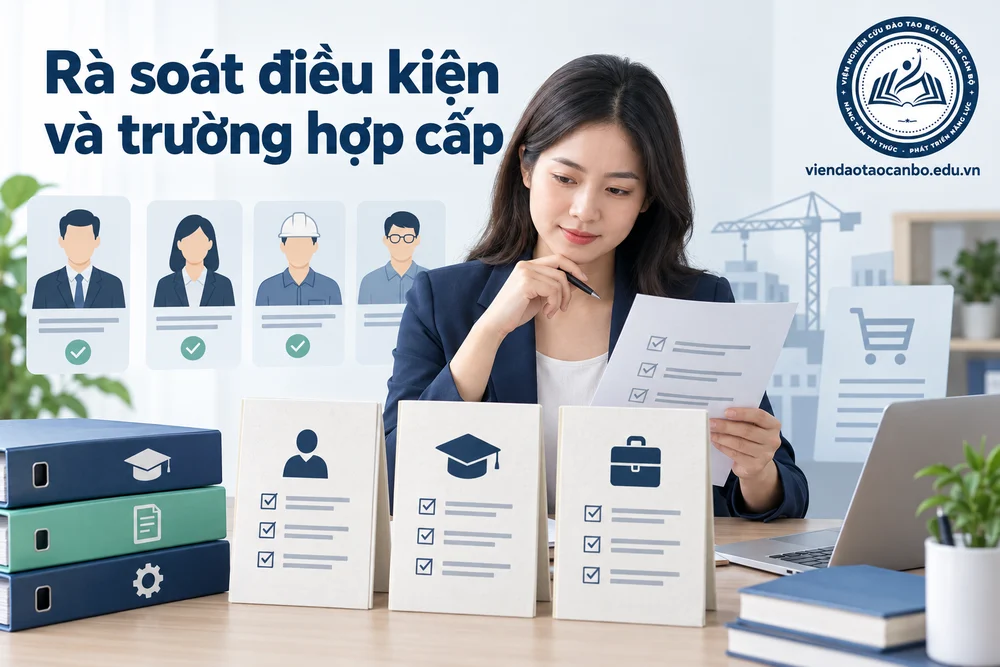 Rà soát điều kiện và trường hợp cấp