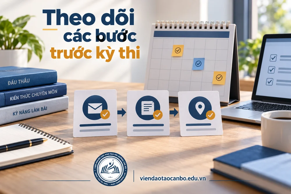 Theo dõi các bước trước kỳ thi