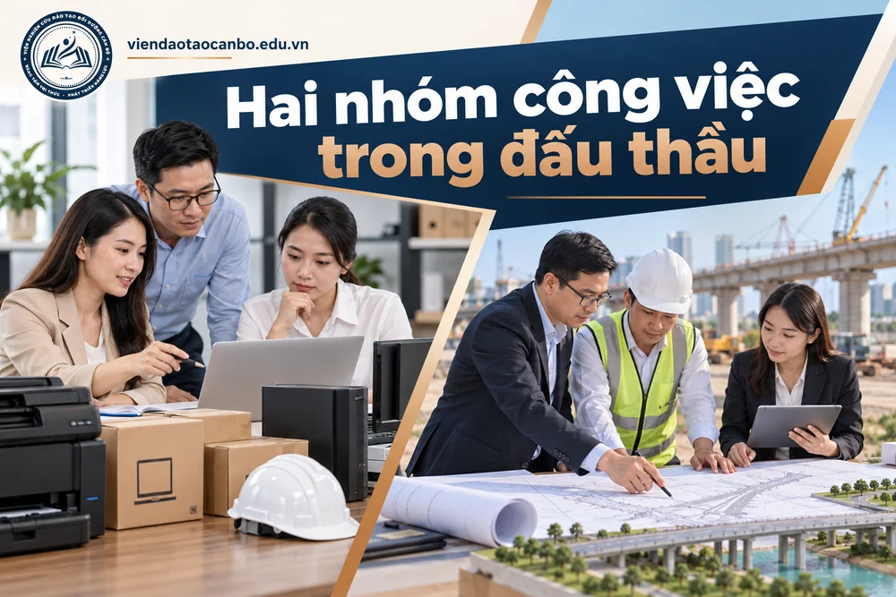 Hai nhóm công việc trong đấu thầu