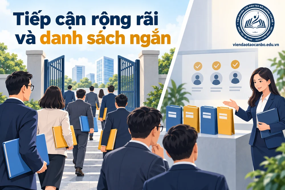 Tiếp cận rộng rãi và danh sách ngắn