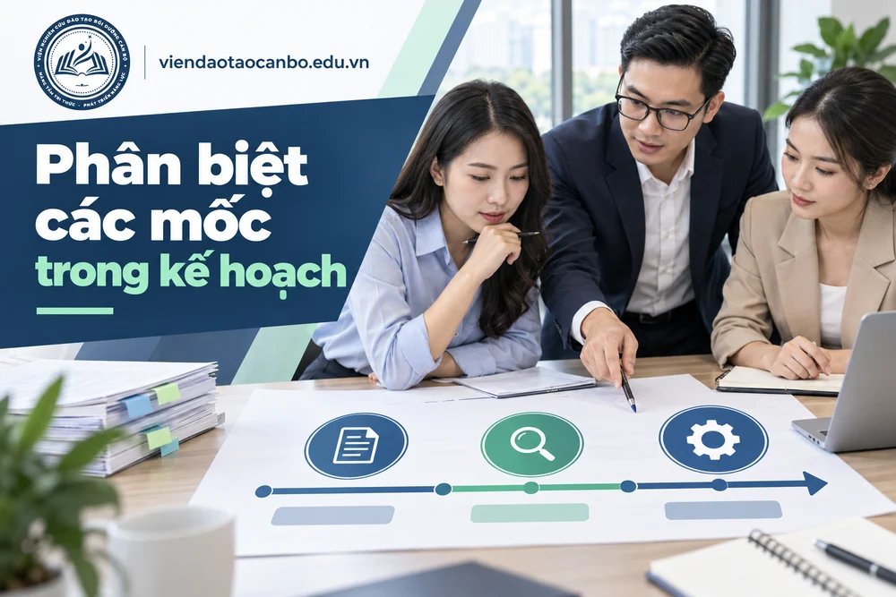 Phân biệt các mốc trong kế hoạch