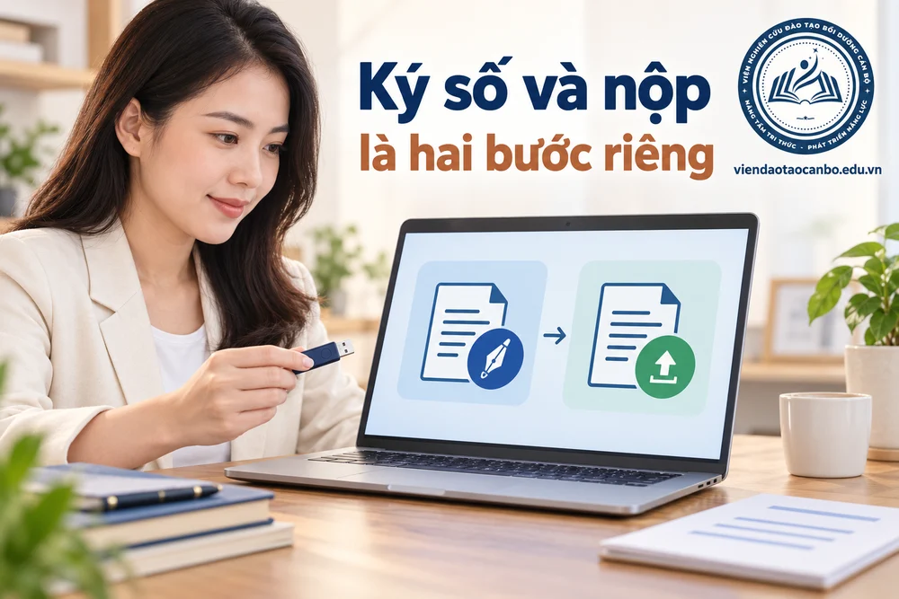 Ký số và nộp là hai bước riêng