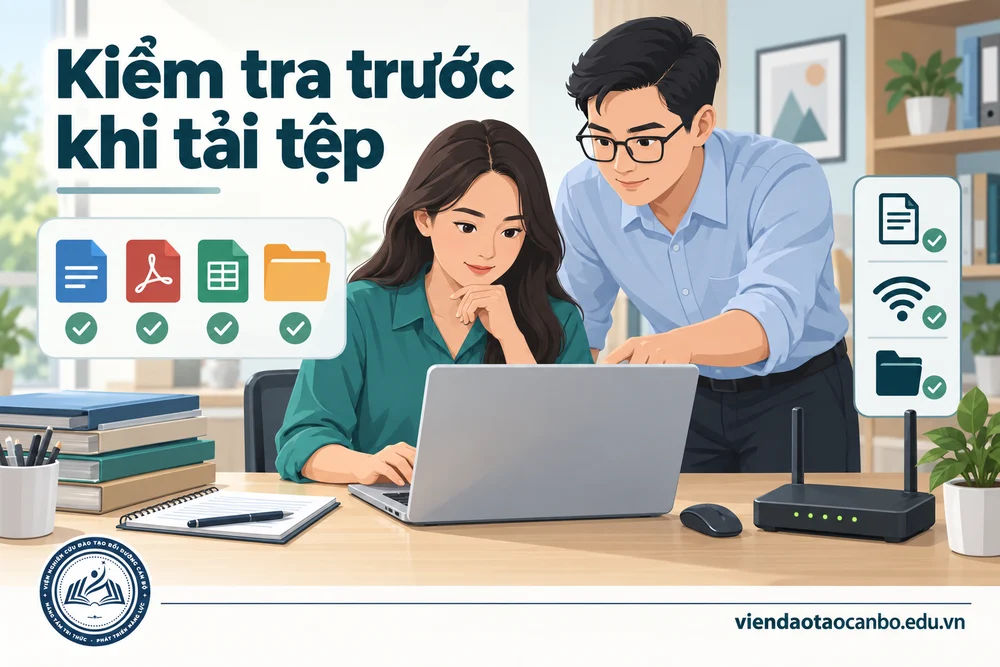 Kiểm tra trước khi tải tệp