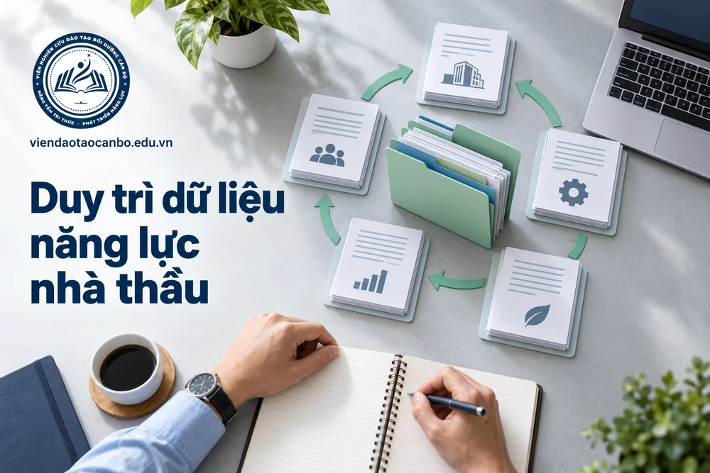Duy trì dữ liệu năng lực nhà thầu trong bài Cách cập nhật thông tin nhà thầu và dữ liệu năng lực trên Hệ thống
