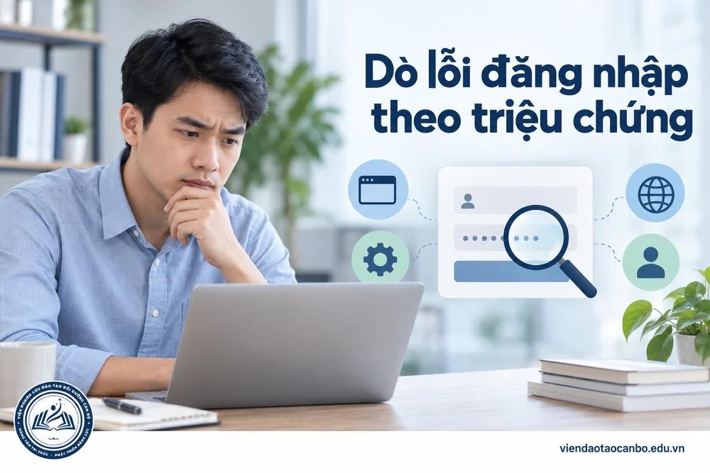 Dò lỗi đăng nhập theo triệu chứng trong bài Không đăng nhập được Hệ thống mạng đấu thầu quốc gia: nguyên nhân và cách xử lý