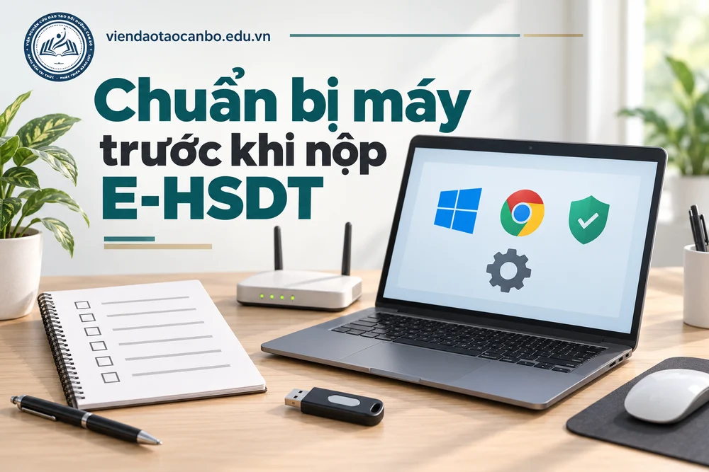 Chuẩn bị máy trước khi nộp E-HSDT trong bài Checklist cấu hình máy tính trước khi lập và nộp E-HSDT
